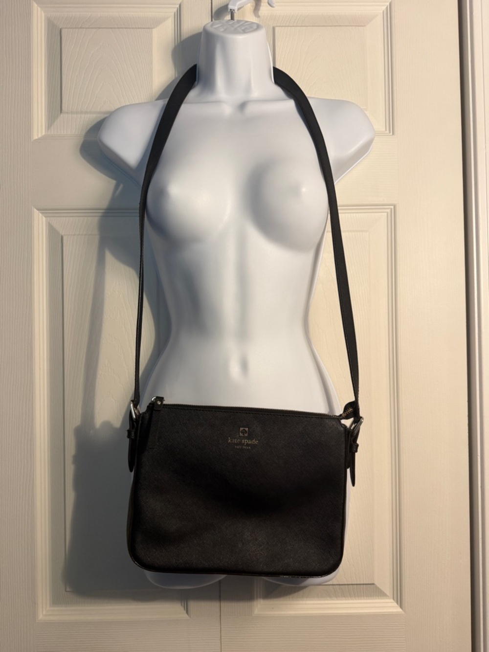 Kate Spade black leather crossbody